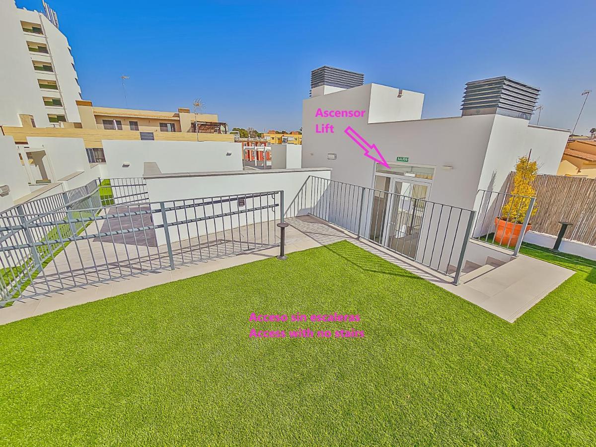Oceanfront Duplex With A Rooftop Pool And Terrace El Puerto de Santa María Dış mekan fotoğraf